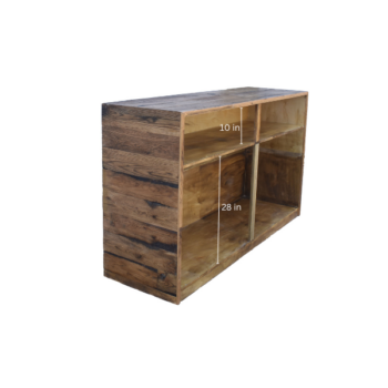 reclaimed wood bar shelf dimensions